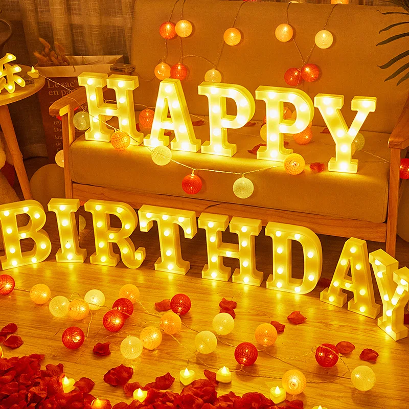 16/22cm 26 Letter Number Light Wedding Decoration Baby Shower Valentines Day Happy Birthday Plastic Material Party Decoration
16/22cm 26 Letter Number Light Wedding Decoration Baby Shower Valentines Day Happy Birthday Plastic Material Party Decoration