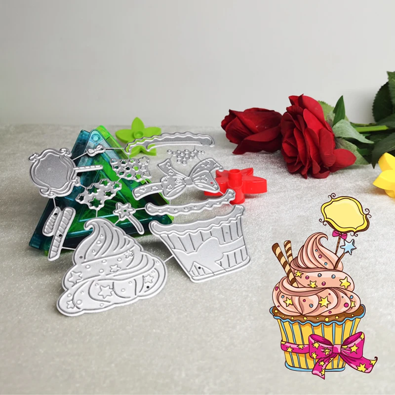 2023 New Metal Cutting Dies Ice Cream Birthday Cake Stencils Die Cut for DIY Scrapbooking Album Paper Card Handicrafts
2023 New Metal Cutting Dies Ice Cream Birthday Cake Stencils Die Cut for DIY Scrapbooking Album Paper Card Handicrafts