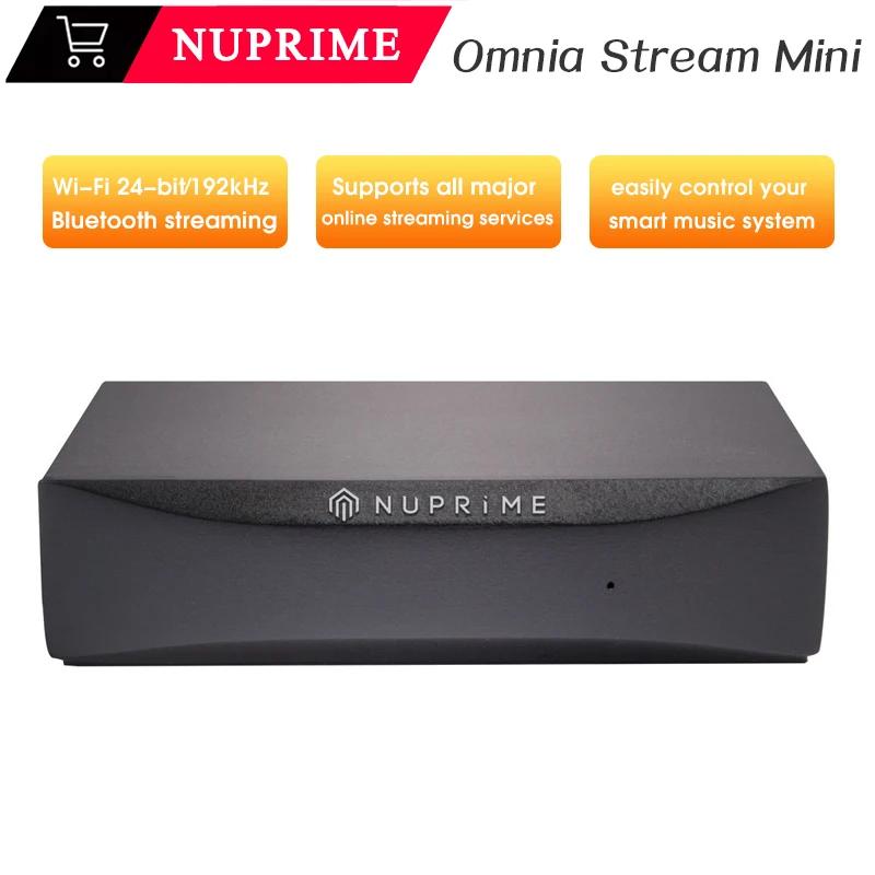 

NuPrime Omnia Stream Mini DAC Wi-Fi 24-bit/192kHz Bluetooth Support Multi-room Streaming Player Supports Major Online Services