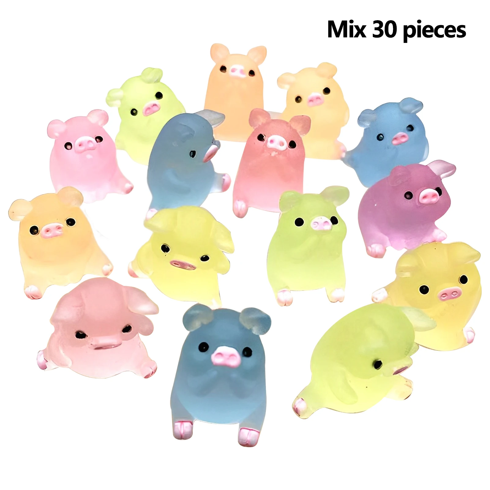 30pcs Cute Luminous Pig Resin Ornament Home Decoration Durable Garden Assorted Colors Mini Aquarium Gift Portable Landscape
30pcs Cute Luminous Pig Resin Ornament Home Decoration Durable Garden Assorted Colors Mini Aquarium Gift Portable Landscape