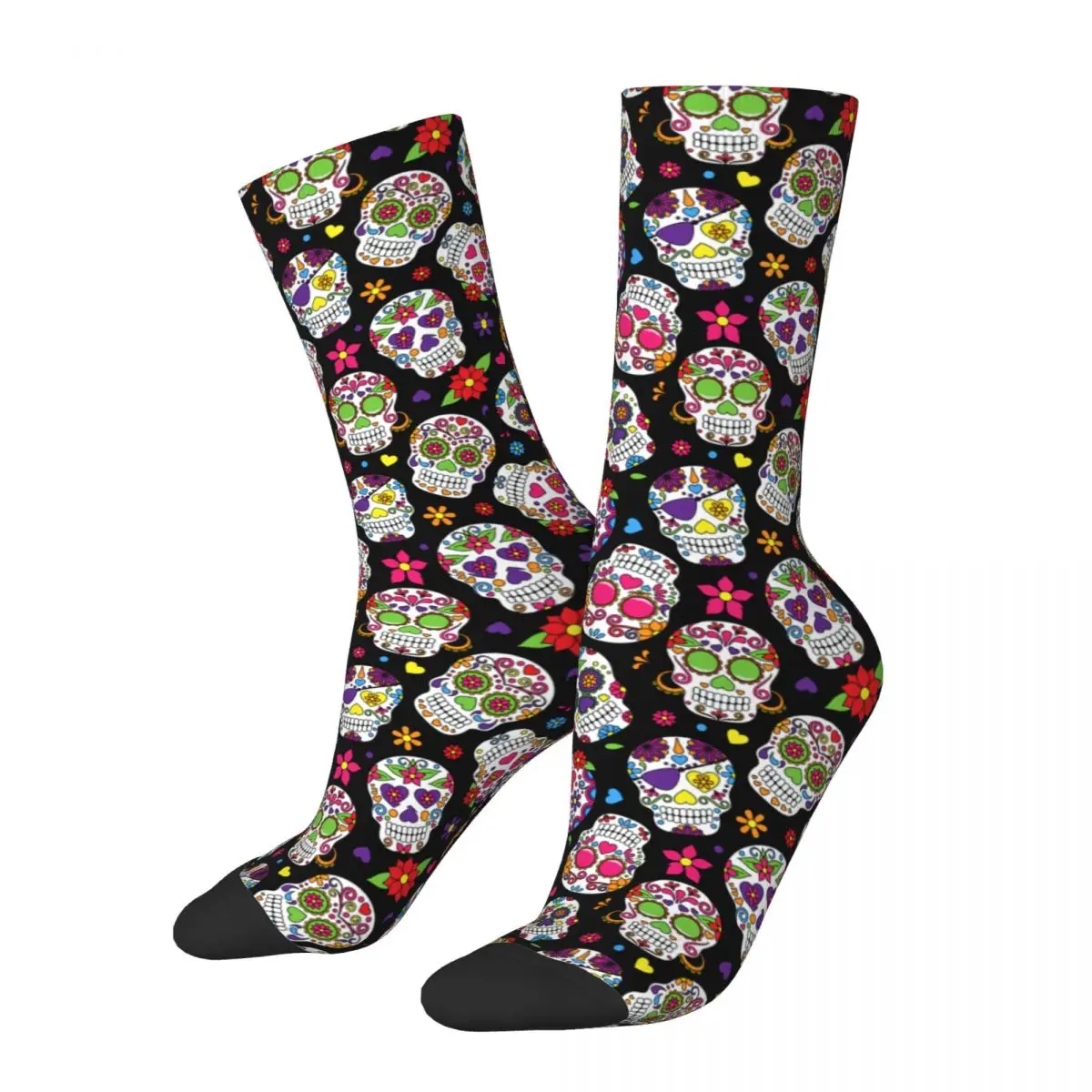 Sugar Skull Socks Men's Women's Polyester Funny Happy Dead Socks Hip Hop Spring Summer Autumn Winter Middle Tube Socks Gift
Sugar Skull Socks Men's Women's Polyester Funny Happy Dead Socks Hip Hop Spring Summer Autumn Winter Middle Tube Socks Gift