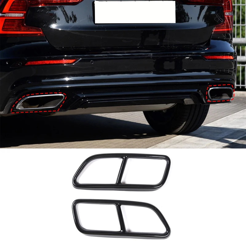 Черный глушитель выхлопной трубы из нержавеющей стали для Volvo S60, комплект из 2 предметов, аксессуары для модификации автомобиля
Черный глушитель выхлопной трубы из нержавеющей стали для Volvo S60, комплект из 2 предметов, аксессуары для модификации автомобиля