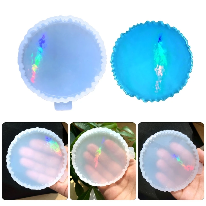 Holographic Light and Shadow Round Cup Pad Silicone Mold Coffee Tea Mats Coaster Bookmark Molds For Epoxy Resin Making Tray Mold
Holographic Light and Shadow Round Cup Pad Silicone Mold Coffee Tea Mats Coaster Bookmark Molds For Epoxy Resin Making Tray Mold