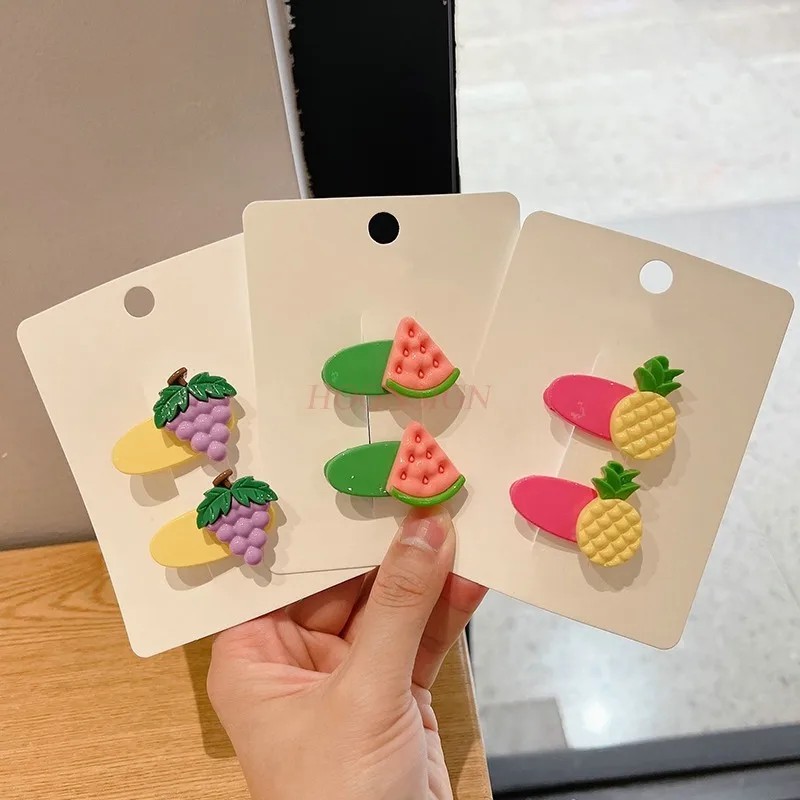 New Children's Hair Accessories Cute Fruit Hairpin Edge Clips Don't Hurt Little Girls' Hair Clips
New Children's Hair Accessories Cute Fruit Hairpin Edge Clips Don't Hurt Little Girls' Hair Clips