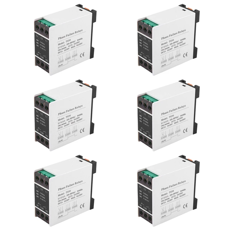 6X TG30 3 Phase Phase Failure Loss Sequence Relay Electronic Protection 220-440VAC
6X TG30 3 Phase Phase Failure Loss Sequence Relay Electronic Protection 220-440VAC