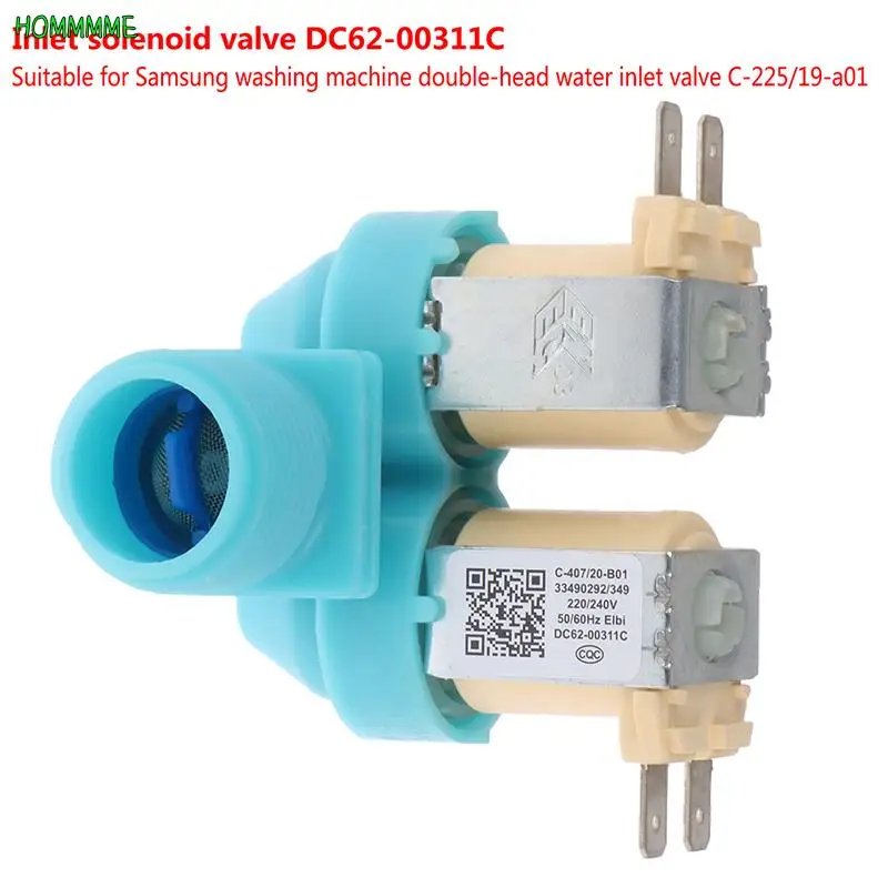 1PC C-225/19-a01 Water Inlet Solenoid Valve Dc62-00311C For Samsung Washing Machine Double Head Water Inlet Valve
1PC C-225/19-a01 Water Inlet Solenoid Valve Dc62-00311C For Samsung Washing Machine Double Head Water Inlet Valve