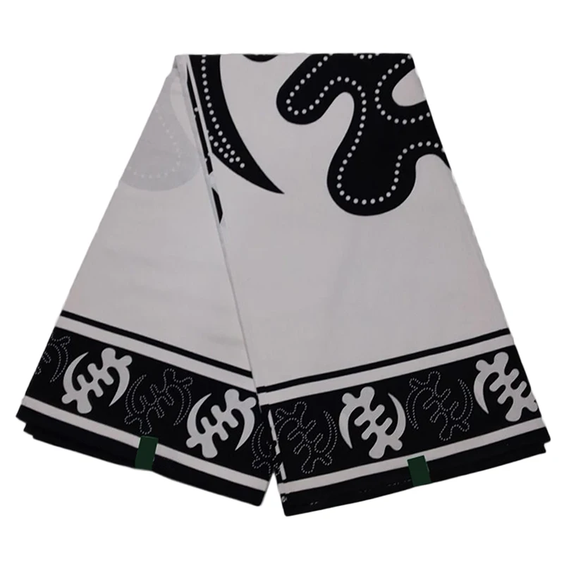 Black&White 100% Cotton Sewing Batik Material Ankara African Printed Wax Fabric Garment Fabrics 6 Yards For Dress TN1018
Black&White 100% Cotton Sewing Batik Material Ankara African Printed Wax Fabric Garment Fabrics 6 Yards For Dress TN1018