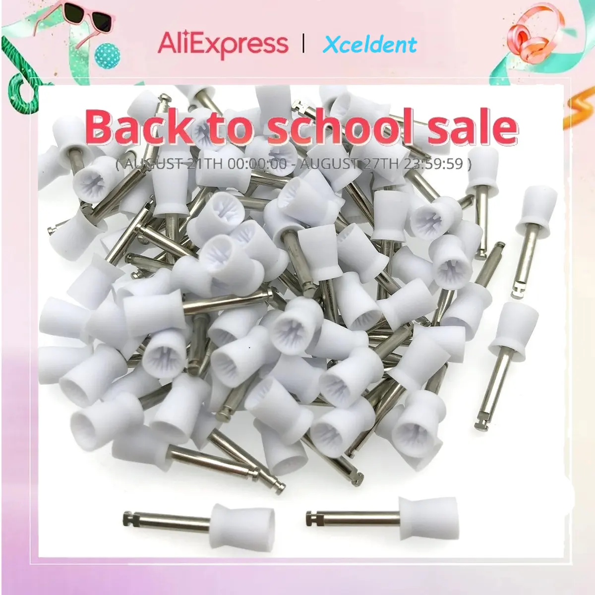 100 PCS Dental Polishing 4 Webbed Prophy Cup Brush White Color Latch Type
100 PCS Dental Polishing 4 Webbed Prophy Cup Brush White Color Latch Type