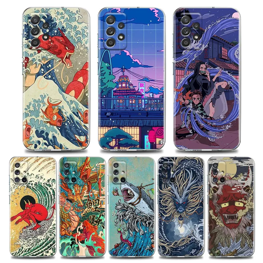 Japanese wave Anime Dragon Clear Phone Case for Samsung A01 A02 A02s A11 A12 A21 S A31 A41 A32 A51 A71 A42 A52 A72 Soft Silicone
Japanese wave Anime Dragon Clear Phone Case for Samsung A01 A02 A02s A11 A12 A21 S A31 A41 A32 A51 A71 A42 A52 A72 Soft Silicone