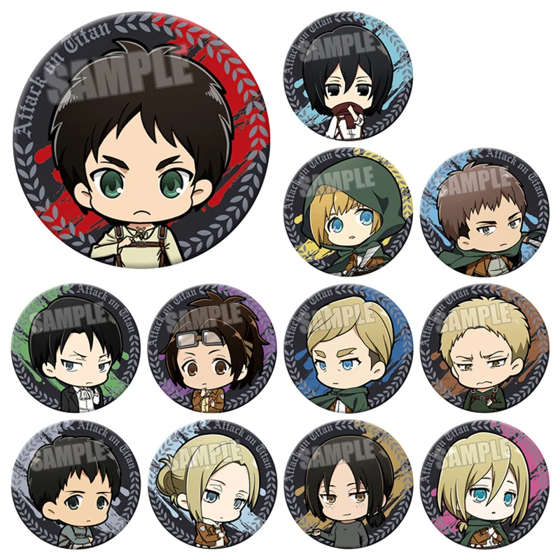 12pcs Anime Badge Attack on Titan: Before the Fall Levi Historia Reiss Pin Broooh Button
12pcs Anime Badge Attack on Titan: Before the Fall Levi Historia Reiss Pin Broooh Button