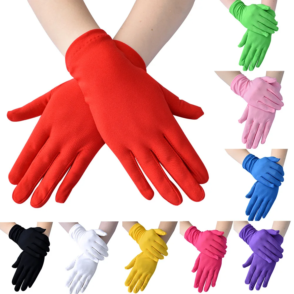 1 Pair Fashion Women Wrist Length Gloves Sexy Black White Red Short Satin Stretch Gloves for Ladies Girls Hand Gloves
1 Pair Fashion Women Wrist Length Gloves Sexy Black White Red Short Satin Stretch Gloves for Ladies Girls Hand Gloves