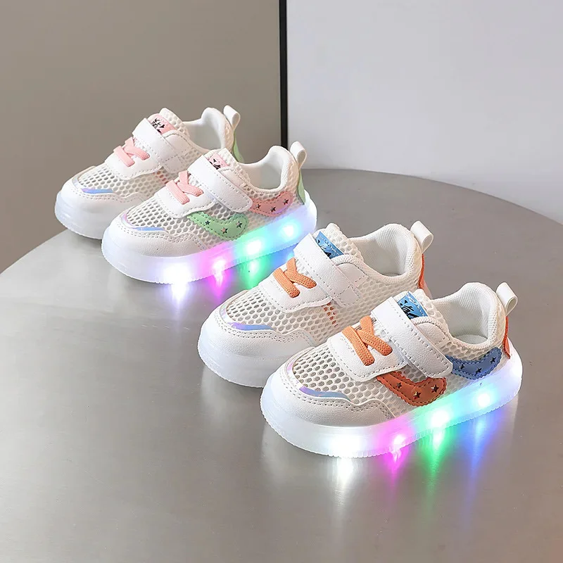 Summer Toddler Shoes With Led Lights Luminous Sneakers for Kids Girls Soft Soled Breathable Glowing Shoes Little Bear Tenis Gift
Summer Toddler Shoes With Led Lights Luminous Sneakers for Kids Girls Soft Soled Breathable Glowing Shoes Little Bear Tenis Gift