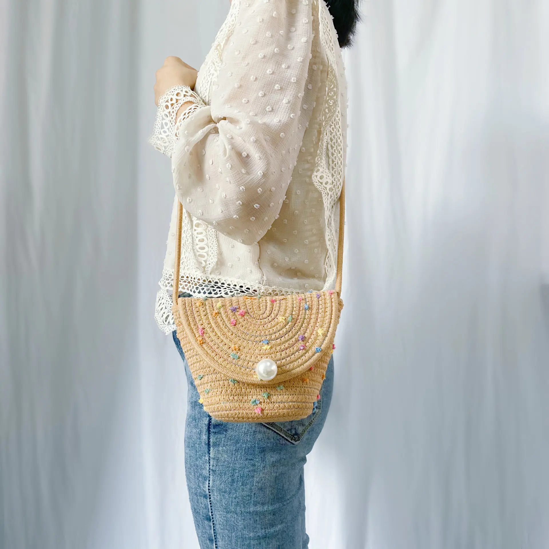 Маленькая сумка-Макраме на плечо для молодых девушек, Женский Хлопковый вязаный крючком кошелек для телефона ручной работы, вязаный крючко... 
Маленькая сумка-Макраме на плечо для молодых девушек, Женский Хлопковый вязаный крючком кошелек для телефона ручной работы, вязаный крючко...