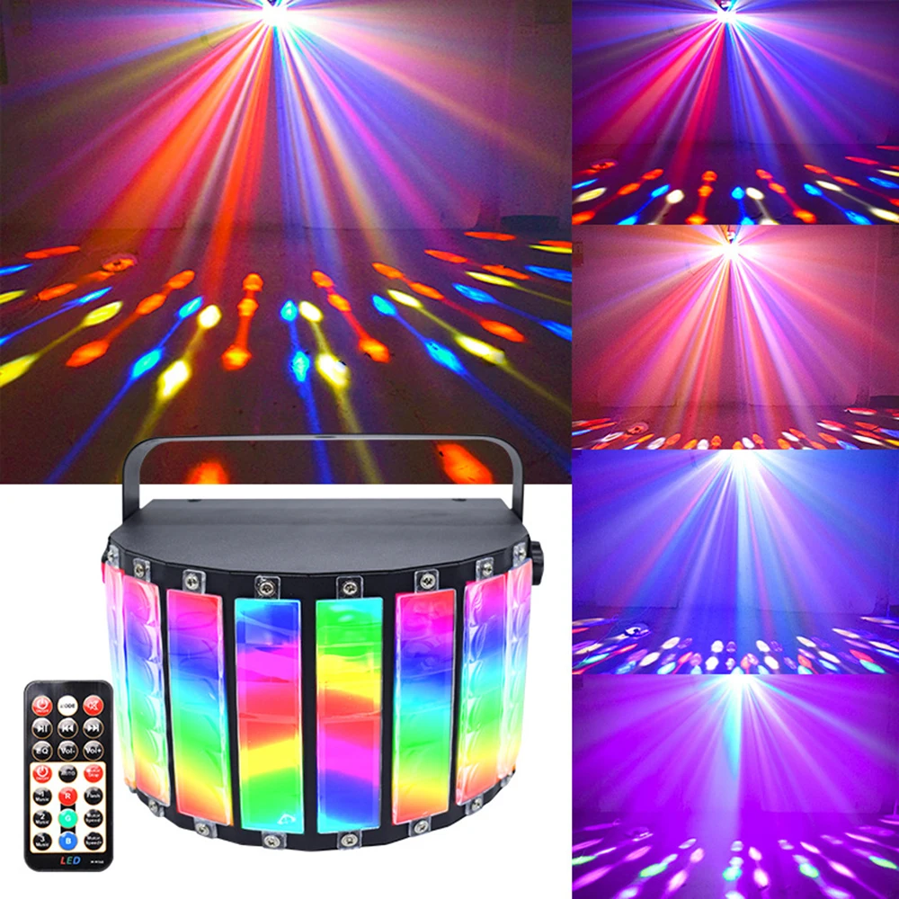 

RGB Stage светильник DJ дискотечные лазерные лампы проектор светодиодный Sound Strobe Flash Stage Lighting Effect Свадьба Рождество Праздник Вечеринка Lamp