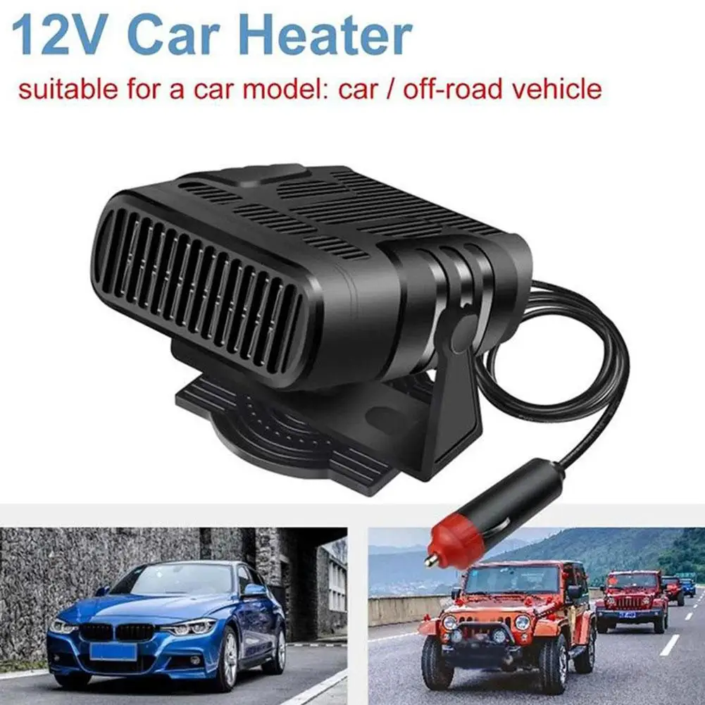 

12V 24V 120W 360 Degree Rotation Portable Truck Air Interior Cooling Accessories Dryer Fan Demister Windshield Heater Car J0A5