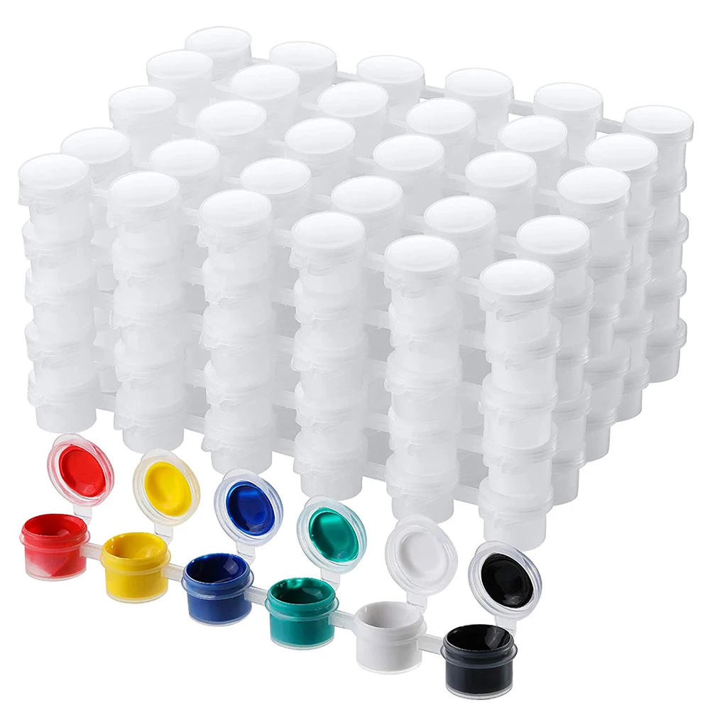 50 Strips Empty Paint Strips Paint Cup Pots Clear Storage Paint Containers Mini Painting Cup Pot 3Ml/ 0.1 Oz
50 Strips Empty Paint Strips Paint Cup Pots Clear Storage Paint Containers Mini Painting Cup Pot 3Ml/ 0.1 Oz