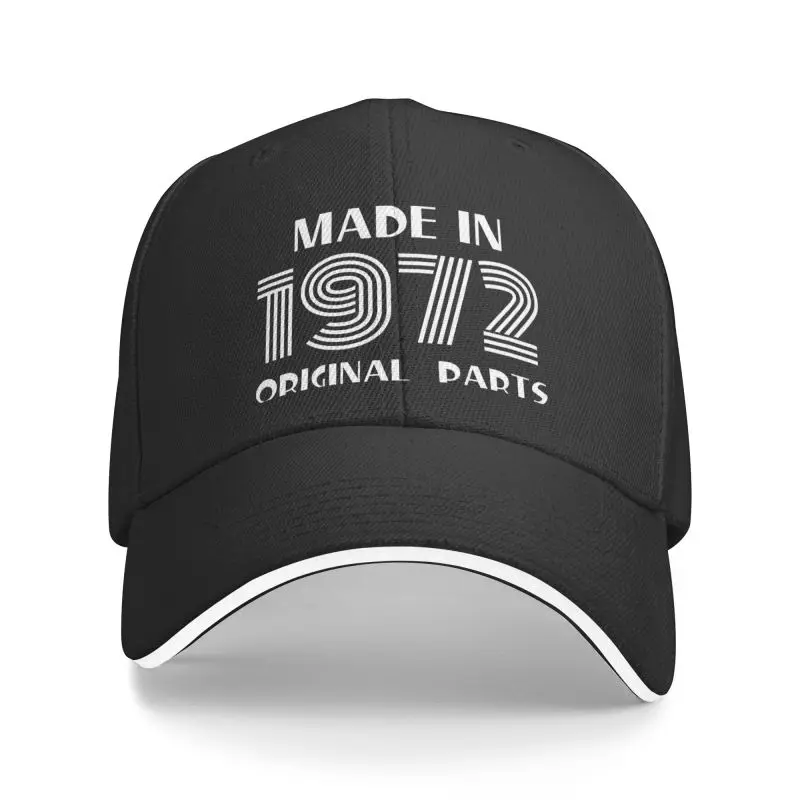 New Classic Vintage Made In 1972 Original Parts Baseball Cap for Men Women Breathable 50th Birthday Dad Hat Sun Protection
New Classic Vintage Made In 1972 Original Parts Baseball Cap for Men Women Breathable 50th Birthday Dad Hat Sun Protection