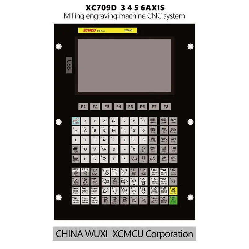 XCMCU XC709D 3/4/5/6 Axis USB CNC Control System FANUC G-code Support Offline Milling Boring Tapping Drilling Feeding NEWCARVE
XCMCU XC709D 3/4/5/6 Axis USB CNC Control System FANUC G-code Support Offline Milling Boring Tapping Drilling Feeding NEWCARVE