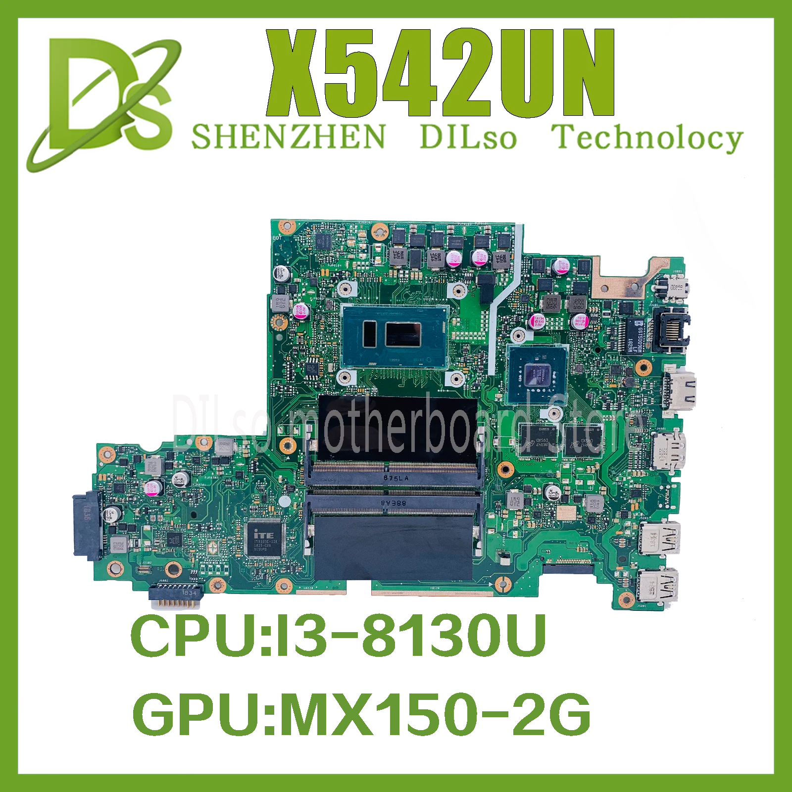 KEFU X542UN Mainboard For Asus X542UR X542UQ X542UN A580U FL8000U Laptop Motherboad With I3-8130U GPU MX150/2GB 100% fully test
KEFU X542UN Mainboard For Asus X542UR X542UQ X542UN A580U FL8000U Laptop Motherboad With I3-8130U GPU MX150/2GB 100% fully test