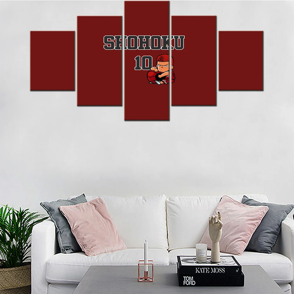 5 Piece Canvas Wall Art Anime Manga Slam Dunk Sakuragi Figure Poster Living Room Modern Prints Bedroom Home Decoration Picture
5 Piece Canvas Wall Art Anime Manga Slam Dunk Sakuragi Figure Poster Living Room Modern Prints Bedroom Home Decoration Picture