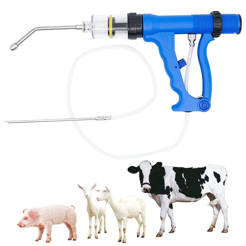

5/10/20/30/50ml Continuous Drench Gun - Cattle Sheep Goats Oral & Pour On Animal Continuous Syringe Vaccine Injection Infusion