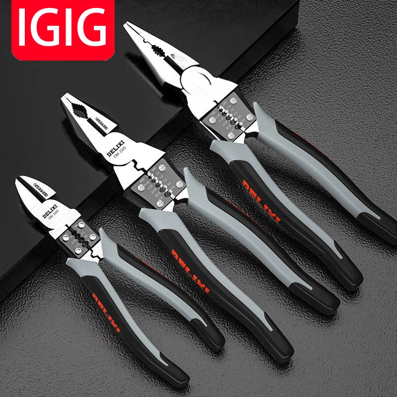 IG Multifunctional Hand Tool Wire Pliers Needle Nose Pliers Hardware Tools Industrial Grade Tools For Electricians
IG Multifunctional Hand Tool Wire Pliers Needle Nose Pliers Hardware Tools Industrial Grade Tools For Electricians