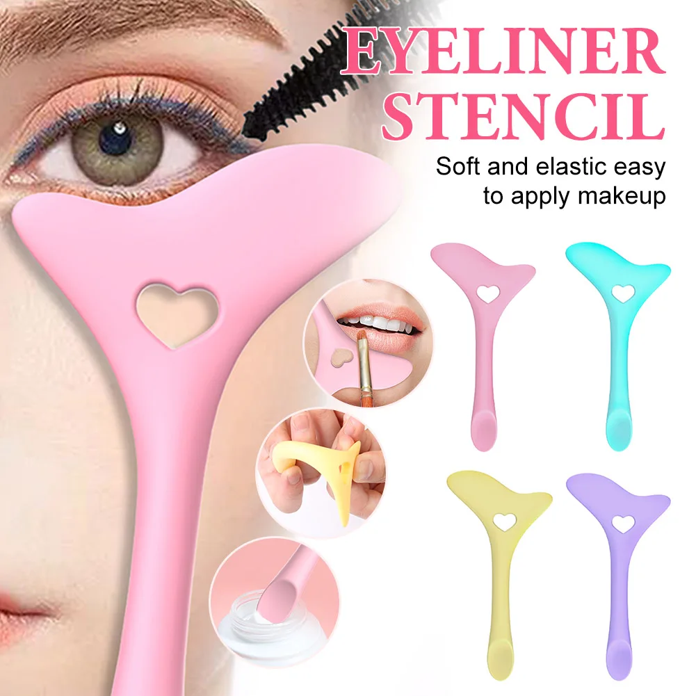 Silicone Eyeliner Stencils Wing Tips Tool Multifunctional Reusable Eye Makeup Template Face Cream Mask Applicator Makeup Tool
Silicone Eyeliner Stencils Wing Tips Tool Multifunctional Reusable Eye Makeup Template Face Cream Mask Applicator Makeup Tool