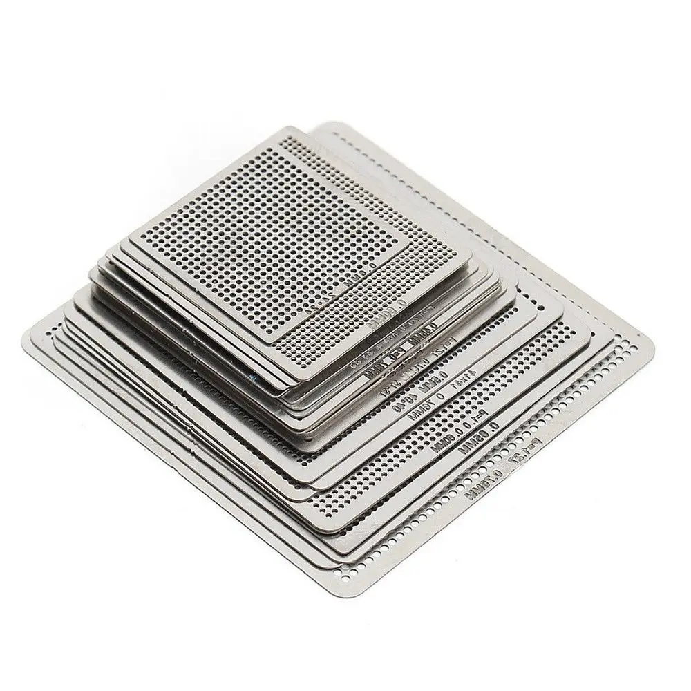 Set BGA Reballing Rework Net Universal Directly Heat Parts Kit Replaces Reball Rework Steel Silver Replacement
Set BGA Reballing Rework Net Universal Directly Heat Parts Kit Replaces Reball Rework Steel Silver Replacement