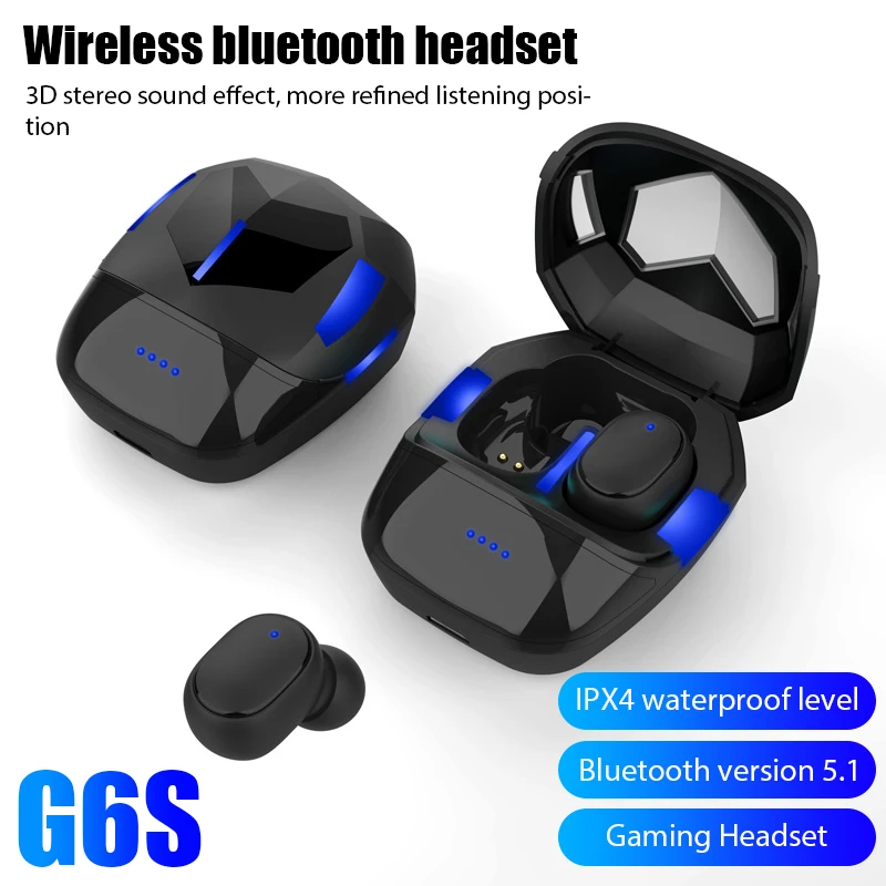 G6s TWS Wireless Headphones Bluetooth 5.1 Sports mini Earbuds Stereo Binaural LED Waterproof Headset With Mic Game earphone
G6s TWS Wireless Headphones Bluetooth 5.1 Sports mini Earbuds Stereo Binaural LED Waterproof Headset With Mic Game earphone