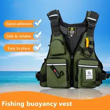 Reflective Fishing Vest Life Jackets Multi Pockets Floating Jacket For Diving Outdoor Surfing Water Sports Supplies Equipment
