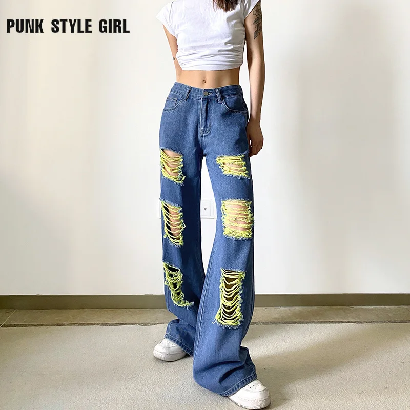 Ripped Baggy Jeans Women Indie Aesthetic Funny Hippie Stretchy Jeans Fairycore Hollow Out Alt Cargo Trousers Korean Grunge Jean
Ripped Baggy Jeans Women Indie Aesthetic Funny Hippie Stretchy Jeans Fairycore Hollow Out Alt Cargo Trousers Korean Grunge Jean