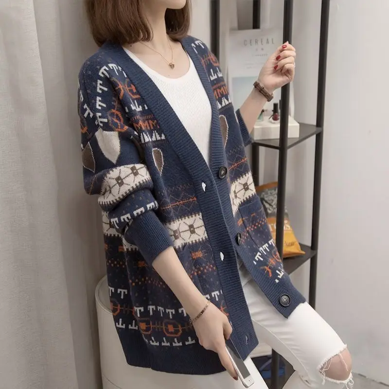 New Fashion Vintage Loose Oversized Knitted Cardigan Women Clothes Netred Casual Elastic Ladies Beautiful Sweater Cardigan
New Fashion Vintage Loose Oversized Knitted Cardigan Women Clothes Netred Casual Elastic Ladies Beautiful Sweater Cardigan