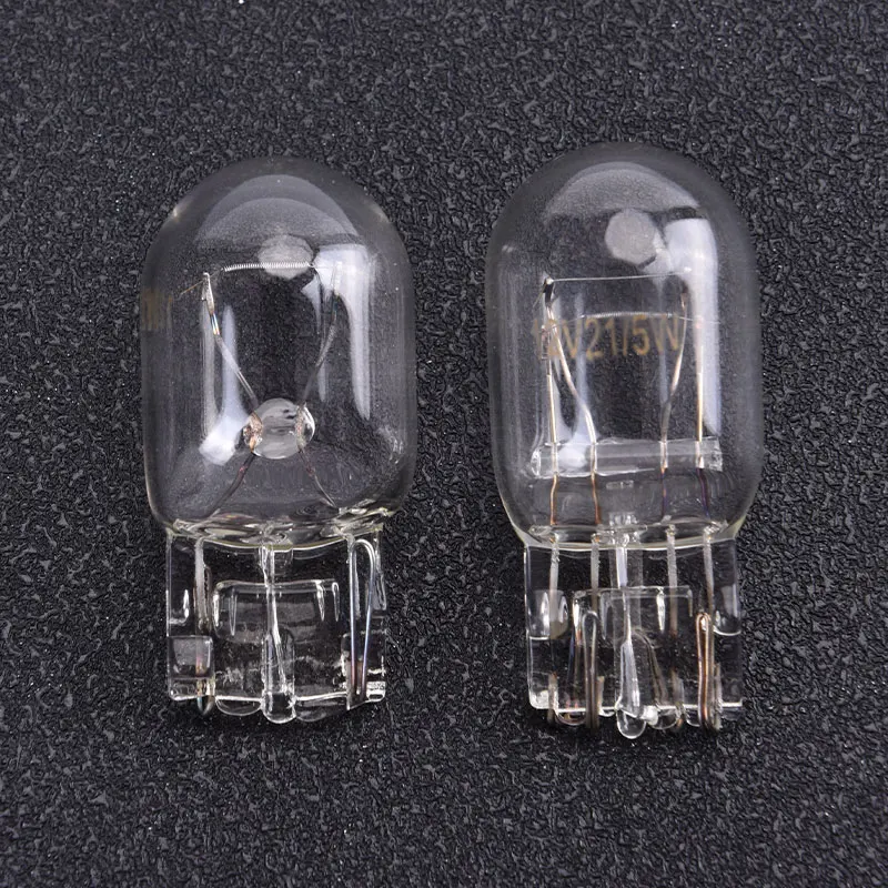 

2pcs/lot T20 7443 7440 Signal Light W21/5W 3800K Halogen Bulb Clear Glass Daytime Running Lights Urn Stop Brake Tail DRL Bulbs