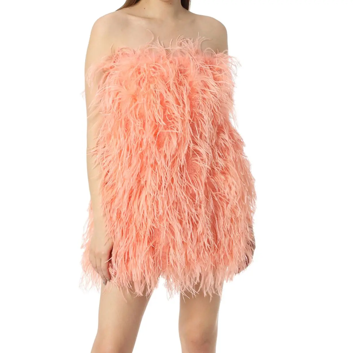 real ostrich fur chest wrapping dress strapless feather dress sleeveless furry fluffy sexy 2021 fashion
real ostrich fur chest wrapping dress strapless feather dress sleeveless furry fluffy sexy 2021 fashion