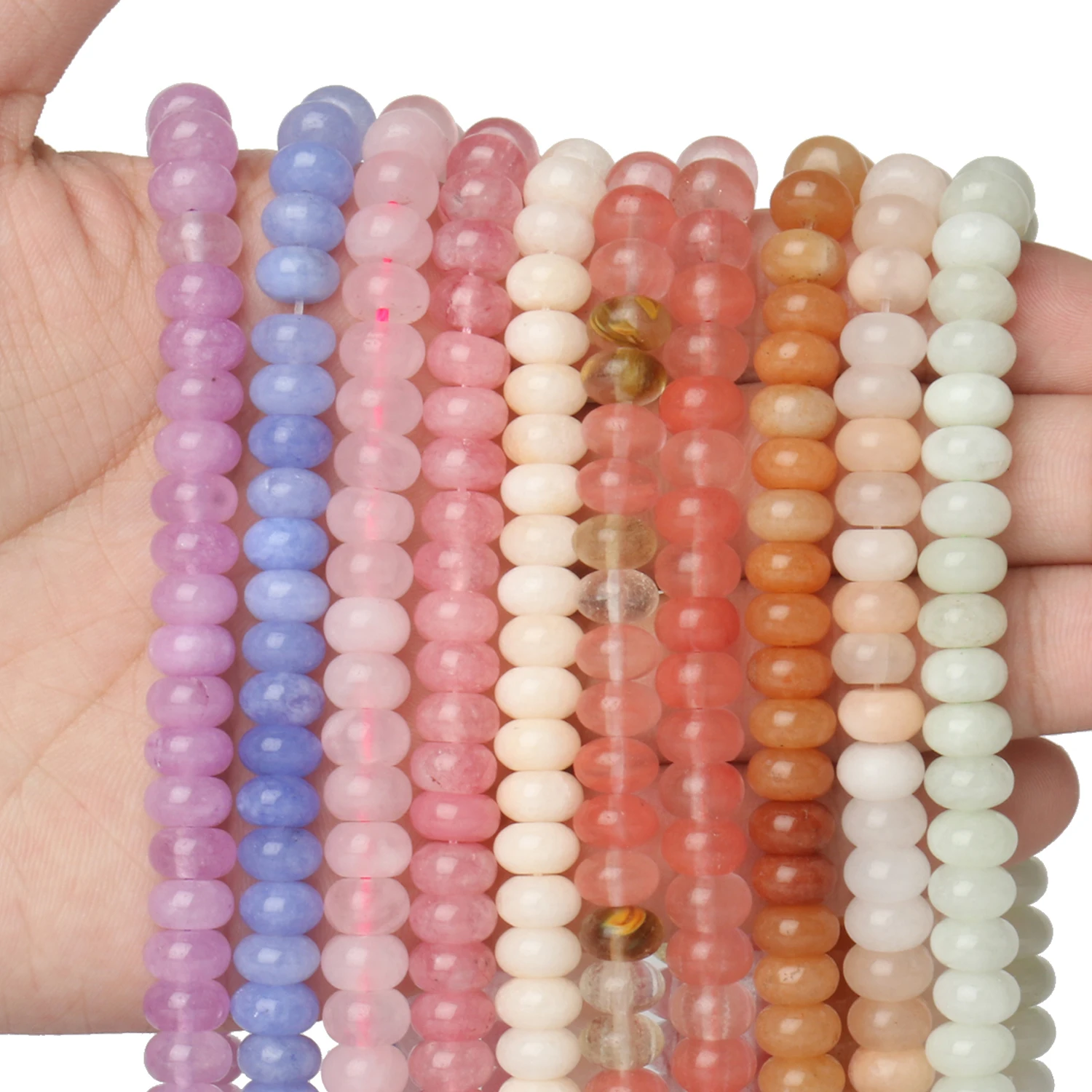 4/6/8mm Natural Stone Quartz Lapis Lazuli Agate Beads Rondelle Abacus Loose Beads For Jewelry Making Bracelet Necklace Accessory
4/6/8mm Natural Stone Quartz Lapis Lazuli Agate Beads Rondelle Abacus Loose Beads For Jewelry Making Bracelet Necklace Accessory