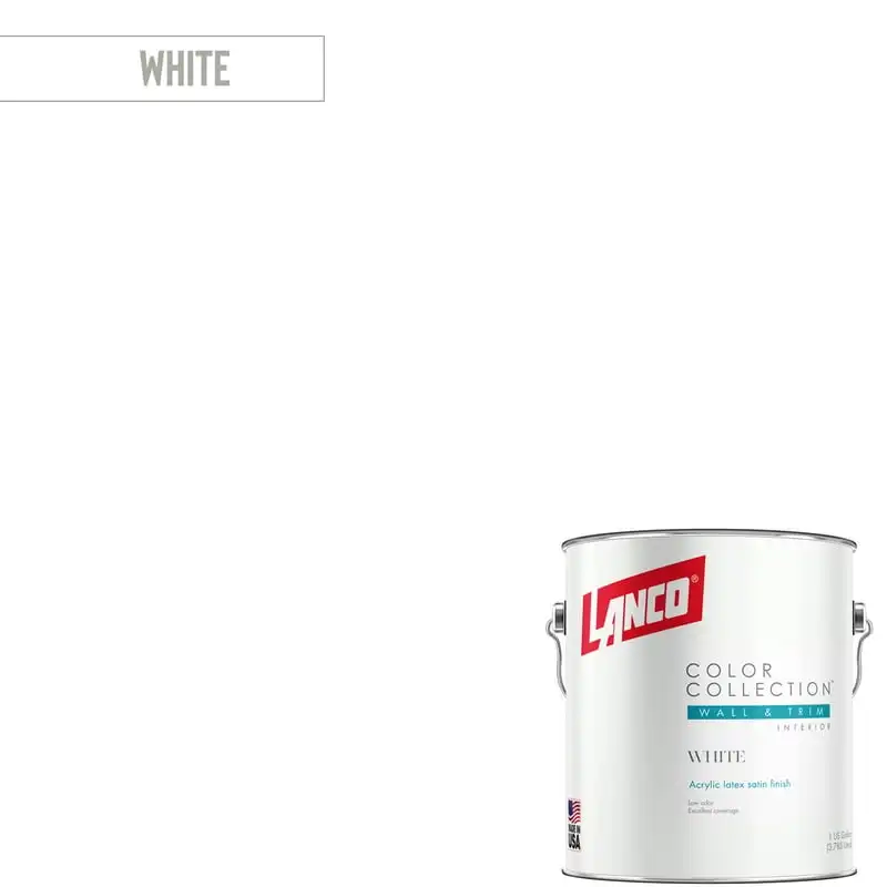 Collection Satin Interior Wall & Trim Paint, White, 1gallon
Collection Satin Interior Wall & Trim Paint, White, 1gallon
