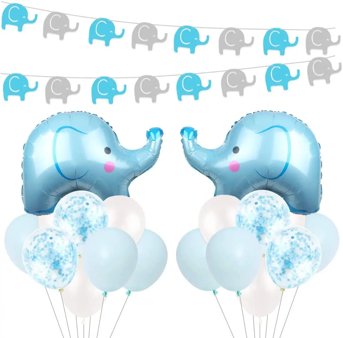JOYMEMO Blue Elephant Baby Shower Decorations for Baby Boys Blue and Gray Elephant Garland Balloons Elephant Birthday Supplies
JOYMEMO Blue Elephant Baby Shower Decorations for Baby Boys Blue and Gray Elephant Garland Balloons Elephant Birthday Supplies