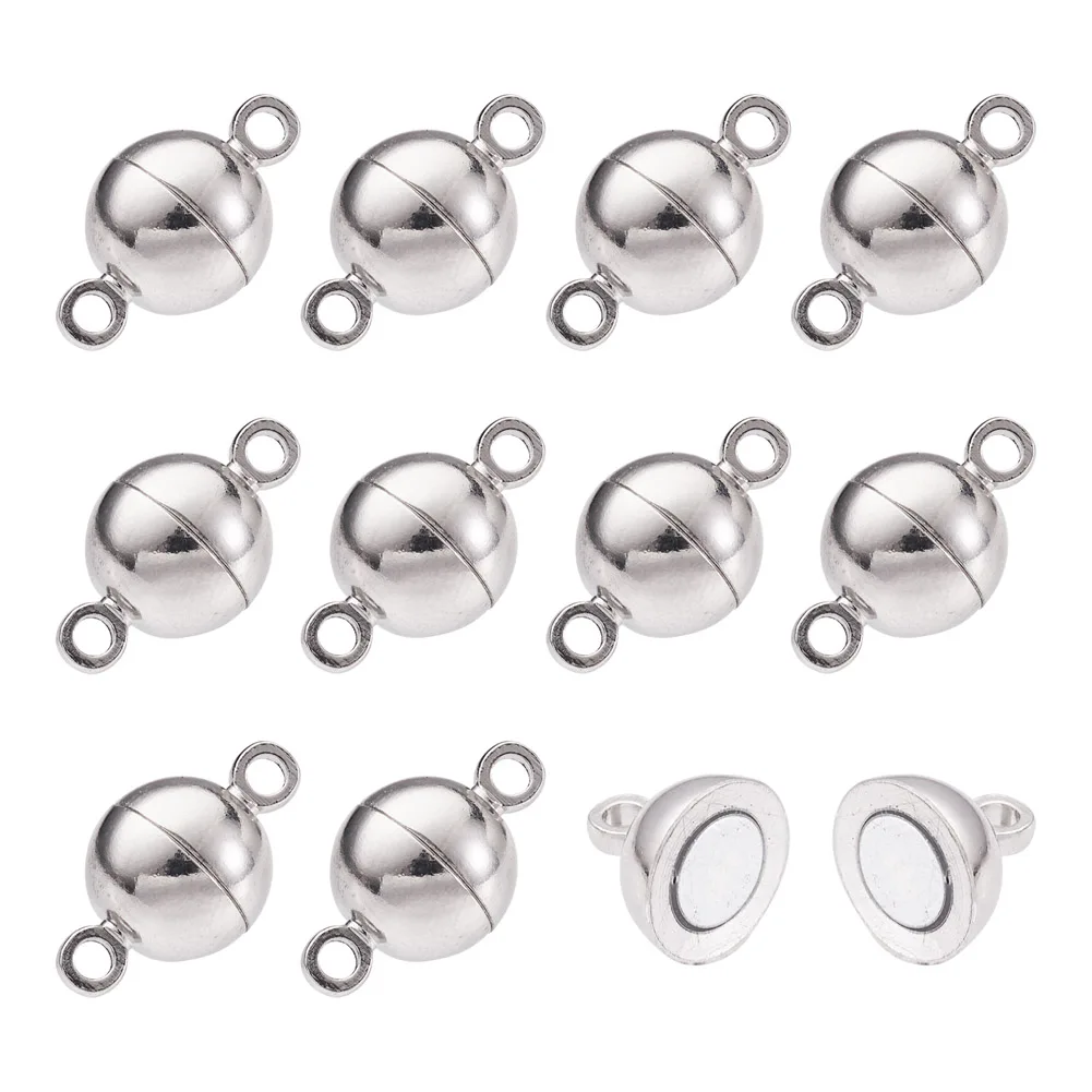 200Sets 14x8mm Round Brass Magnetic Clasp for Jewelry Making DIY Bracelet Necklace End Clasp Connectors Accessories
200Sets 14x8mm Round Brass Magnetic Clasp for Jewelry Making DIY Bracelet Necklace End Clasp Connectors Accessories