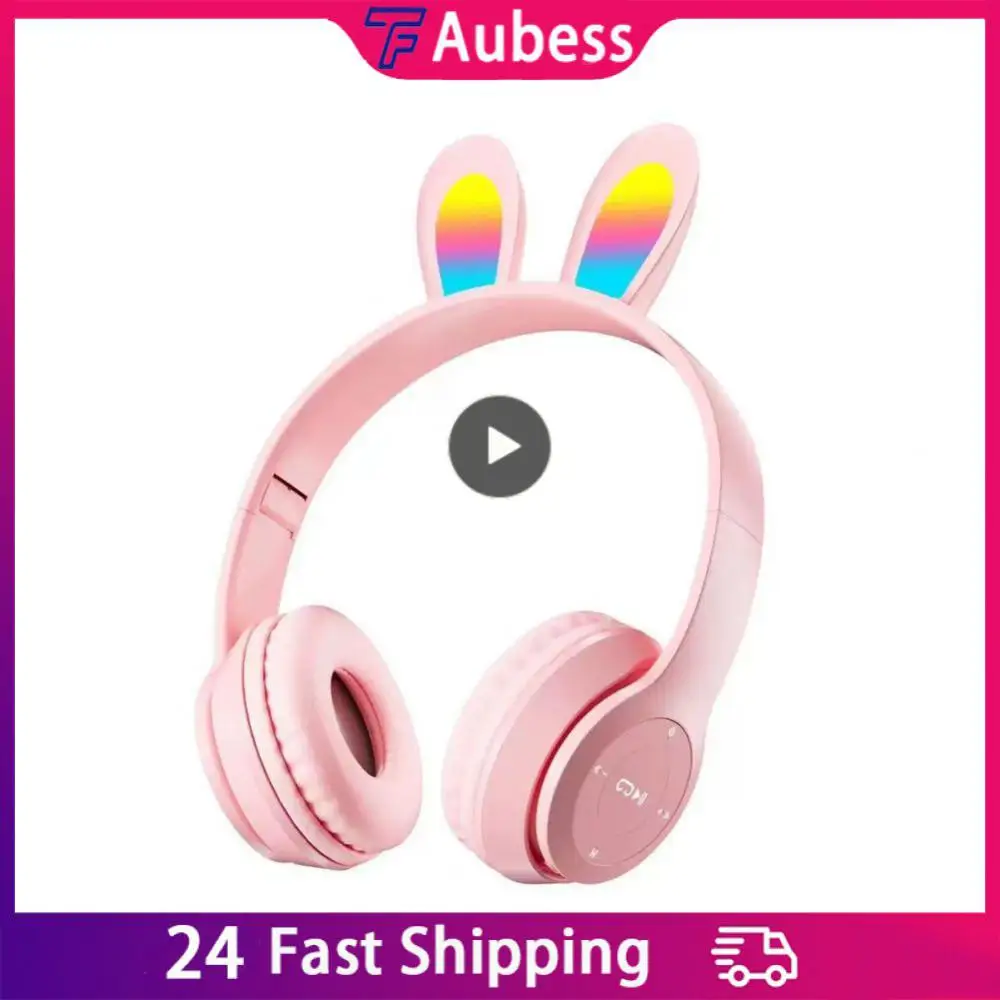Headset With Microphone Adjustable Gaming Earphones Glow Stereo Sound Rabbit Ear Earphones Sport Earbuds Low Latency
Headset With Microphone Adjustable Gaming Earphones Glow Stereo Sound Rabbit Ear Earphones Sport Earbuds Low Latency