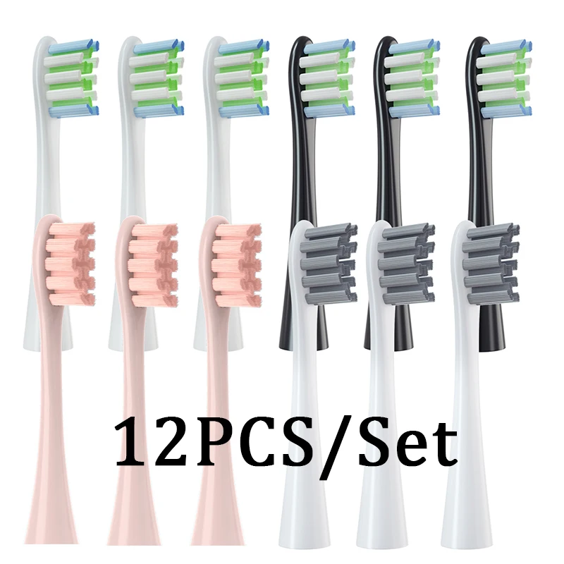 12PCS Replacement Brush Heads for Oclean X/ X PRO/ Z1/ F1/ One/ Air 2 /SE Sonic Electric Toothbrush DuPont Soft Bristle Nozzles
12PCS Replacement Brush Heads for Oclean X/ X PRO/ Z1/ F1/ One/ Air 2 /SE Sonic Electric Toothbrush DuPont Soft Bristle Nozzles