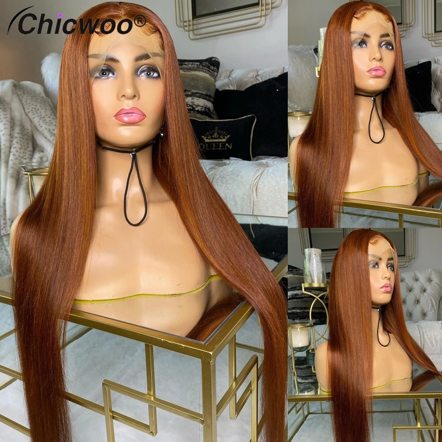 CHICWOO 28 30 Inch Brazilian Remy Human Hair Wigs for Black Women 13x6 Lace Front Silky Straight Brown Wig Preplucked Hairline
CHICWOO 28 30 Inch Brazilian Remy Human Hair Wigs for Black Women 13x6 Lace Front Silky Straight Brown Wig Preplucked Hairline