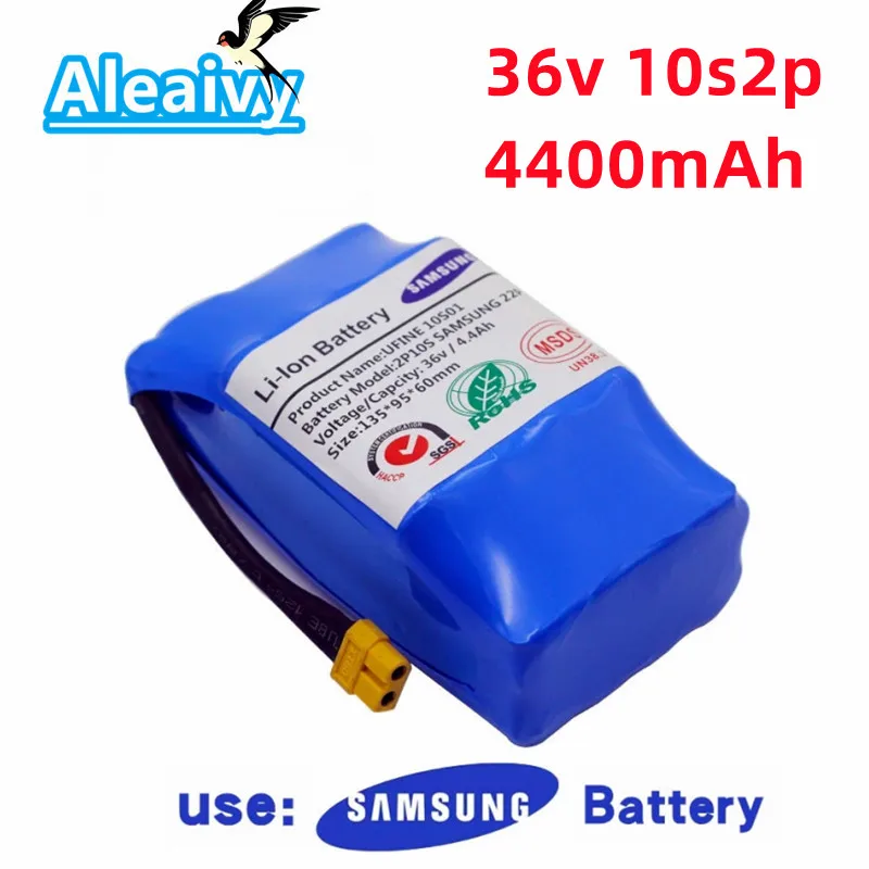 Electric scooter 18650 lithium Battery pack 36v 10s2p 4.4Ah 4400mAh Rechargeable scooters Hoverboard Batteries built-in 20A BMS
Electric scooter 18650 lithium Battery pack 36v 10s2p 4.4Ah 4400mAh Rechargeable scooters Hoverboard Batteries built-in 20A BMS
