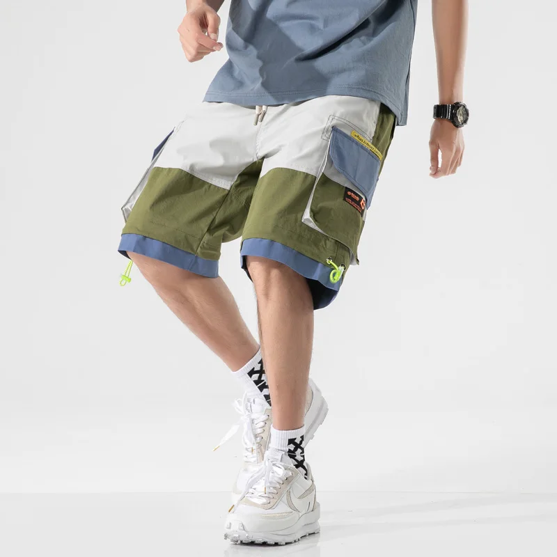 2023 Summer Men Cargo Shorts Hip Hop Harajuku Male Shorts Homme Male Bermuda Casual Patchwork Elastic Knee Length Shorts Man
2023 Summer Men Cargo Shorts Hip Hop Harajuku Male Shorts Homme Male Bermuda Casual Patchwork Elastic Knee Length Shorts Man