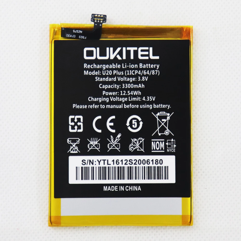 ISUNOO Oukitel U20 Plus аккумулятор 3300 мАч запасная батарея для Oukitel U20 Plus
ISUNOO Oukitel U20 Plus аккумулятор 3300 мАч запасная батарея для Oukitel U20 Plus
