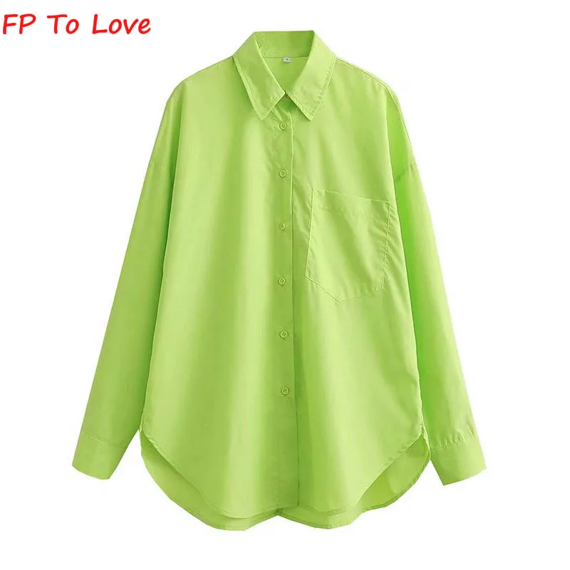 FP TO LOVE 2022 Summer Loose Green Ladies Lace-Up Shirt Casual Long Sleeve Single Breasted Chic Top
FP TO LOVE 2022 Summer Loose Green Ladies Lace-Up Shirt Casual Long Sleeve Single Breasted Chic Top