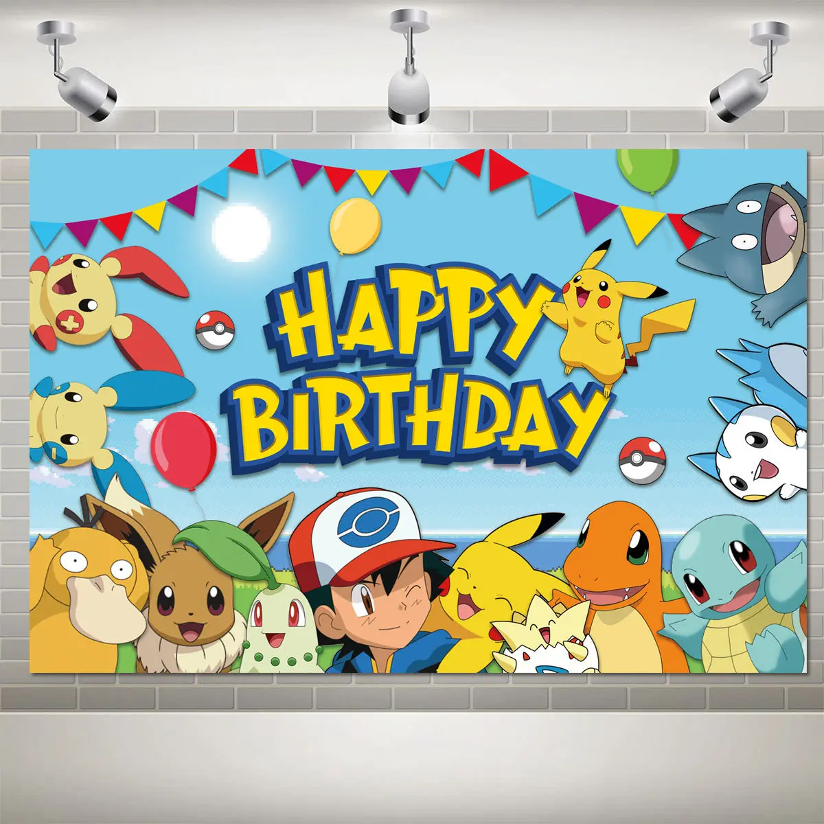Pokémon Theme Birthday Party Decoration Supplies Birthday Banner Photo Photography Children's Anime Birthday Background Cloth
Pokémon Theme Birthday Party Decoration Supplies Birthday Banner Photo Photography Children's Anime Birthday Background Cloth