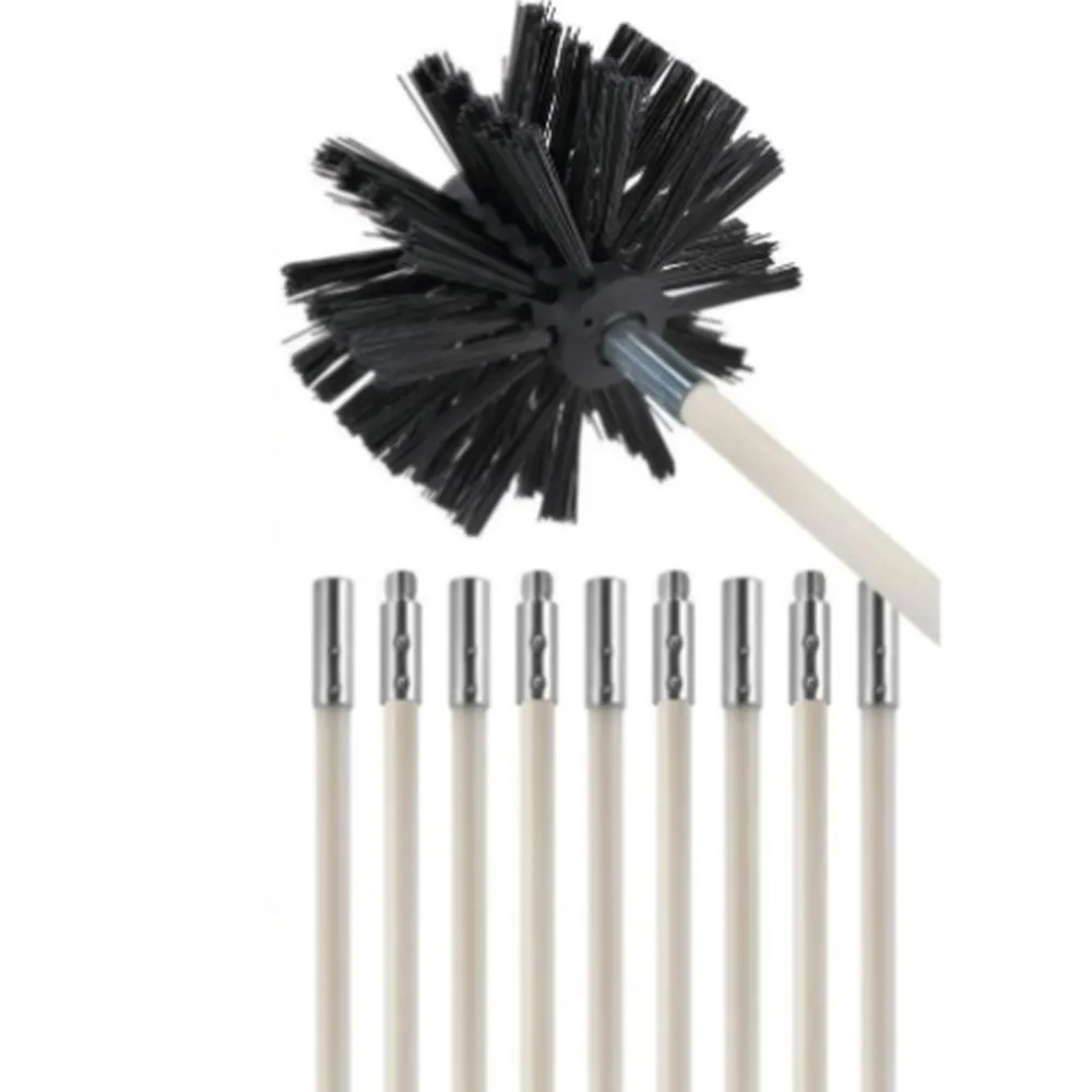 Vent Brush Pipe Cleaning Brushes Duct Cleaning Kit Lint Remover Synthetic Brush Head With 9Pcs Durable Rods
Vent Brush Pipe Cleaning Brushes Duct Cleaning Kit Lint Remover Synthetic Brush Head With 9Pcs Durable Rods