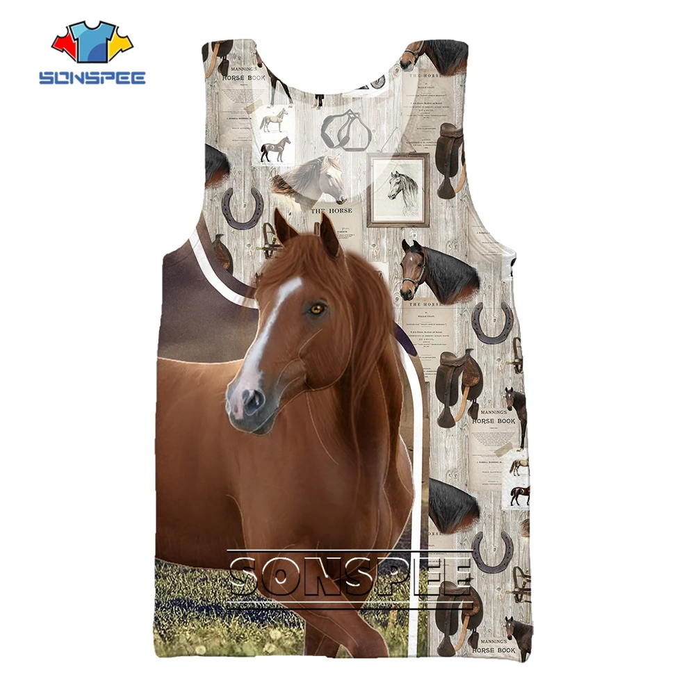 SONSPEE Beautiful Horse Graphic 3D Printed Beach Sports Vest Sleeveless Harajuku Animal Horse Love Horse Tank Tops Man Tees
SONSPEE Beautiful Horse Graphic 3D Printed Beach Sports Vest Sleeveless Harajuku Animal Horse Love Horse Tank Tops Man Tees