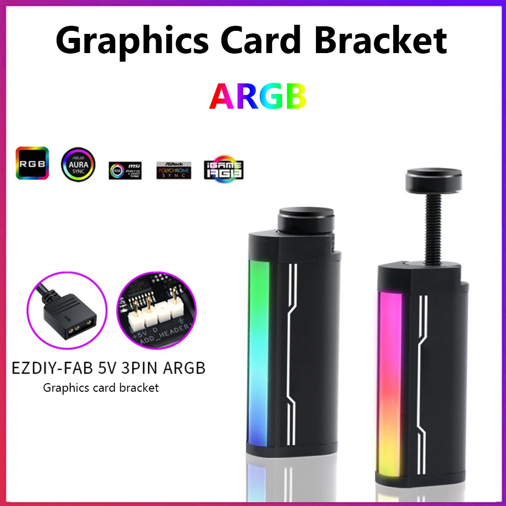 Strong Magnetic RGB Graphics Card GPU Brace Holder Support 5V 3PIN ARGB Telescopic Video Card Bracket Jack Desktop PC Chassis
Strong Magnetic RGB Graphics Card GPU Brace Holder Support 5V 3PIN ARGB Telescopic Video Card Bracket Jack Desktop PC Chassis