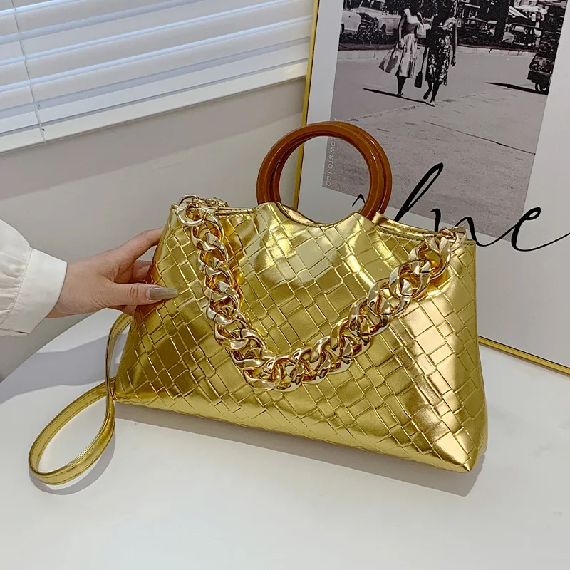 Fashion Woven Clutch Bag For Women 2022 Luxury Soft Leather Shoulder Bag Ladies Hobo Handbags Wood Round Top-Handle Tote Bags 
Fashion Woven Clutch Bag For Women 2022 Luxury Soft Leather Shoulder Bag Ladies Hobo Handbags Wood Round Top-Handle Tote Bags